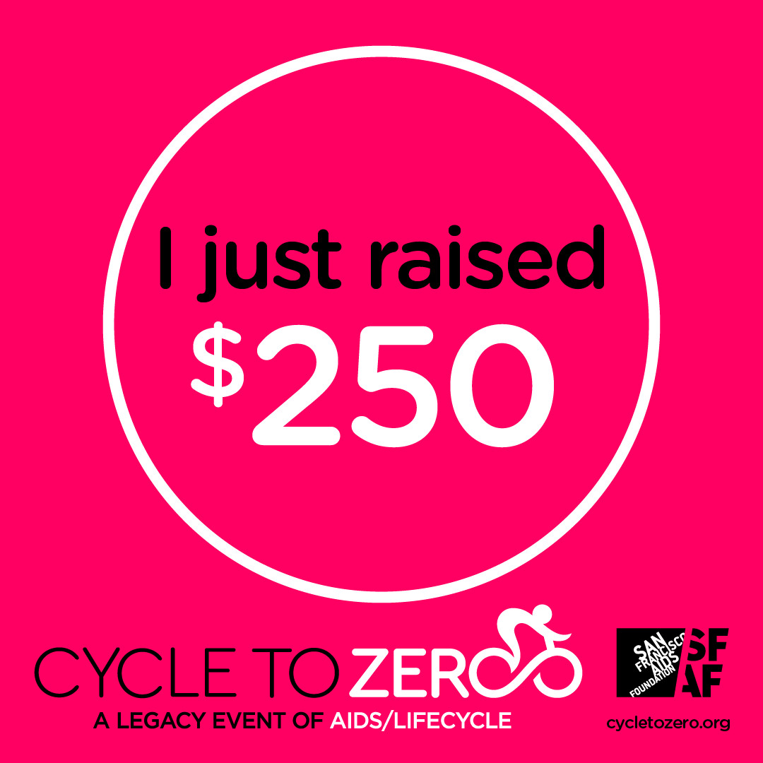 I raised 250 dollars