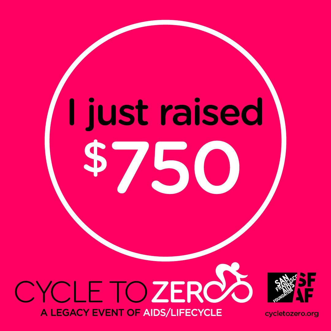 I raised 750 dollars